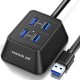 Super Speed 4-Port USB 3.0 Portable Desktop HUB Extension for PC Laptop Tablet Super Speed 4-Port USB 3.0 Portable Desktop HUB Extension for PC Laptop Tablet