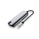 1906 Type-C to USB 3.0 HD 6 Ports USB Hub 6-in-1 Docking Station Multi-functional Hub + TF / SD Card Reader Expander Adapter 1906 Type-C to USB 3.0 HD 6 Ports USB Hub 6-in-1 Docking Station Multi-functional Hub + TF / SD Card Reader Expander Adapter