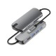 1906 Type-C to USB 3.0 HD 6 Ports USB Hub 6-in-1 Docking Station Multi-functional Hub + TF / SD Card Reader Expander Adapter 1906 Type-C to USB 3.0 HD 6 Ports USB Hub 6-in-1 Docking Station Multi-functional Hub + TF / SD Card Reader Expander Adapter