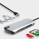 1906 Type-C to USB 3.0 HD 6 Ports USB Hub 6-in-1 Docking Station Multi-functional Hub + TF / SD Card Reader Expander Adapter 1906 Type-C to USB 3.0 HD 6 Ports USB Hub 6-in-1 Docking Station Multi-functional Hub + TF / SD Card Reader Expander Adapter