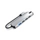 1906 Type-C to USB 3.0 HD 6 Ports USB Hub 6-in-1 Docking Station Multi-functional Hub + TF / SD Card Reader Expander Adapter 1906 Type-C to USB 3.0 HD 6 Ports USB Hub 6-in-1 Docking Station Multi-functional Hub + TF / SD Card Reader Expander Adapter