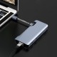 1907B 7 in 1 USB-C Data Hub with 2-Port USB 3.0 TF SD Card Reader USB-C PD Charging HDMI 4K Display VGA for MacBooks Notebooks Phone