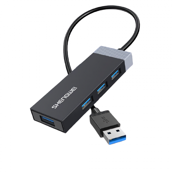 USB3.0 Splitter 4 Port Hub Converter 4 in 1 Docking Station 5Gbps for Notebook PC Computer ZHB3400G