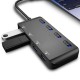 USB3.0 / Type-C 4 in 1 Multifunction USB Hub USB3.0 High Speed Transmission with Switch Adapter Extender Extension Connector for PC Laptop USB3.0 / Type-C 4 in 1 Multifunction USB Hub USB3.0 High Speed Transmission with Switch Adapter Extender Extension Connector for PC Laptop