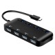 USB3.0 / Type-C 4 in 1 Multifunction USB Hub USB3.0 High Speed Transmission with Switch Adapter Extender Extension Connector for PC Laptop USB3.0 / Type-C 4 in 1 Multifunction USB Hub USB3.0 High Speed Transmission with Switch Adapter Extender Extension Connector for PC Laptop