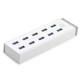 CR117 High Speed USB 3.0 10 Ports Hub With 12V 4A Power Adapter USB Splitter for Laptop PC