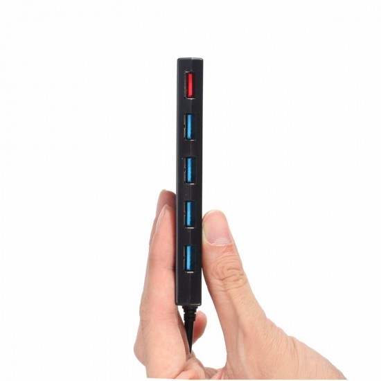 Ultra Thin 4 USB3.0 Ports Hub with a 2.4A USB Fast Charging Port