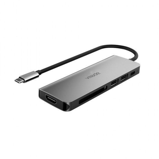 CB011A 6-in-1 USB-C Hub Type-C + USB3.0 Hub 4K HD 100W Quick Charge CFAST/SD Card Reader Docking Station CB011A 6-in-1 USB-C Hub Type-C + USB3.0 Hub 4K HD 100W Quick Charge CFAST/SD Card Reader Docking Station