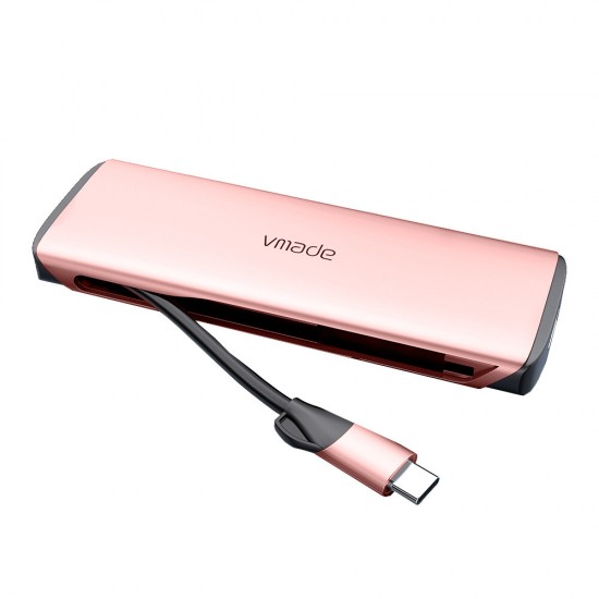 CB016A 7-in-1 USB-C Hub 3*USB3.0 Ports 5Gbps Docking Station HDMI-compatible Adapter TF/SD Card Reader PD Fast Charging RJ45 LAN Type-C Converter CB016A 7-in-1 USB-C Hub 3*USB3.0 Ports 5Gbps Docking Station HDMI-compatible Adapter TF/SD Card Reader PD Fast Charging RJ45 LAN Type-C Converter