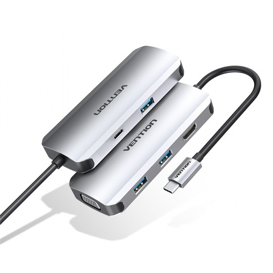 Type-C Docking Station USB-C to HD Cable Converter 4K Projection Screen Adapter PD Charging for Notebook Huawei P30 Mobile Phone Type-C Docking Station USB-C to HD Cable Converter 4K Projection Screen Adapter PD Charging for Notebook Huawei P30 Mobile Phone