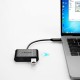 CB09A 3-in-1 USB-C Hub Type-C + USB3.0 Hub 4K HD PD 60W Quick Charge Docking Station