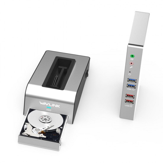 USB3.0 Universal Aluminum Coupling Docking Station HDD SSD Box Base Dual Video Monitor HDMI USB3.0 Universal Aluminum Coupling Docking Station HDD SSD Box Base Dual Video Monitor HDMI