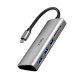 532ST 5-in-1 USB-C Hub Multi-functional Type-C to USB3.0 Adapter SD/TF Card Reader