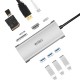 Alpha 731HP 7-in-1 USB-C Hub Type-C to USB3.0 Adapter HD Converter SD/TF Card Reader PD Fast Charging Multi-functional Docking Station