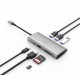 Alpha 731HP 7-in-1 USB-C Hub Type-C to USB3.0 Adapter HD Converter SD/TF Card Reader PD Fast Charging Multi-functional Docking Station Alpha 731HP 7-in-1 USB-C Hub Type-C to USB3.0 Adapter HD Converter SD/TF Card Reader PD Fast Charging Multi-functional Docking Station