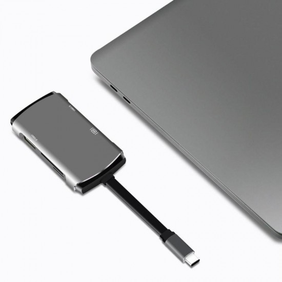 YC207 USB 3.0 HDMI6 in 1 Type-C USB Hub PD Card Reader Adapter for Laptop YC207 USB 3.0 HDMI6 in 1 Type-C USB Hub PD Card Reader Adapter for Laptop