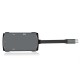 YC207 USB 3.0 HDMI6 in 1 Type-C USB Hub PD Card Reader Adapter for Laptop