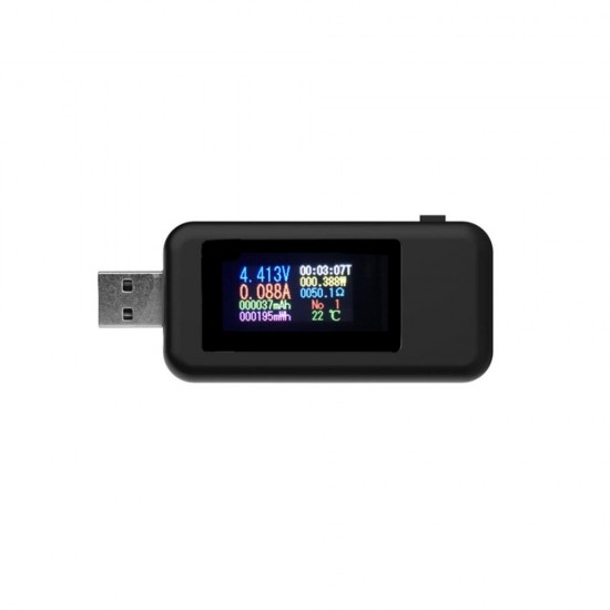 Digital 10 in 1 Colorful LCD Display USB Tester Voltage Current Tester USB Charger Tester Power Meter Timing Ammeter Digital Monitor Cut-off Power Indicator Digital 10 in 1 Colorful LCD Display USB Tester Voltage Current Tester USB Charger Tester Power Meter Timing Ammeter Digital Monitor Cut-off Power Indicator
