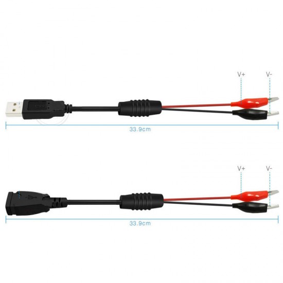 USB Alligator Clips Crocodile Wire Male/Female to USB Tester Detector DC Voltage Meter Ammeter Capacity Power Meter Monitor USB Alligator Clips Crocodile Wire Male/Female to USB Tester Detector DC Voltage Meter Ammeter Capacity Power Meter Monitor