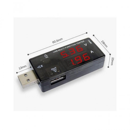 Digital Display USB Multifunction Tester 3V-30V Mini Current Voltage Charger Capacity Tester with Overcurrent Overvoltage Protect Digital Display USB Multifunction Tester 3V-30V Mini Current Voltage Charger Capacity Tester with Overcurrent Overvoltage Protect