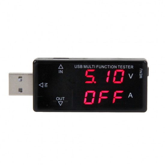 Digital Display USB Multifunction Tester 3V-30V Mini Current Voltage Charger Capacity Tester with Overcurrent Overvoltage Protect Digital Display USB Multifunction Tester 3V-30V Mini Current Voltage Charger Capacity Tester with Overcurrent Overvoltage Protect