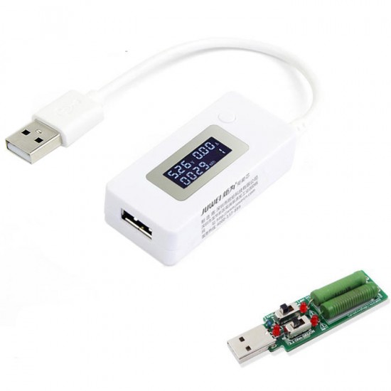 Digital Display USB Tester Current Voltage Charger Capacity Detector Power Bank Battery Meter+Discharge Resistance Load Digital Display USB Tester Current Voltage Charger Capacity Detector Power Bank Battery Meter+Discharge Resistance Load