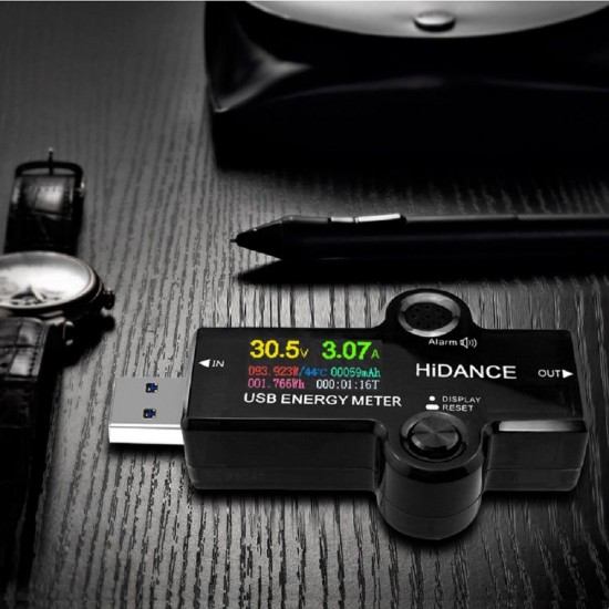 Digital USB3.0 Tester IPS Color Screen Voltmeter Ammeter Charger Power Detection Instrument Power Bank Charger Indicator Digital USB3.0 Tester IPS Color Screen Voltmeter Ammeter Charger Power Detection Instrument Power Bank Charger Indicator