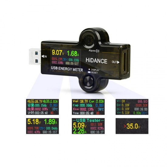 HD Color Sreen bluetooth USB 3.0 Tester Voltmeter Ammeter Voltage Current Meter Battery Charge Measure Cable Resistance HD Color Sreen bluetooth USB 3.0 Tester Voltmeter Ammeter Voltage Current Meter Battery Charge Measure Cable Resistance