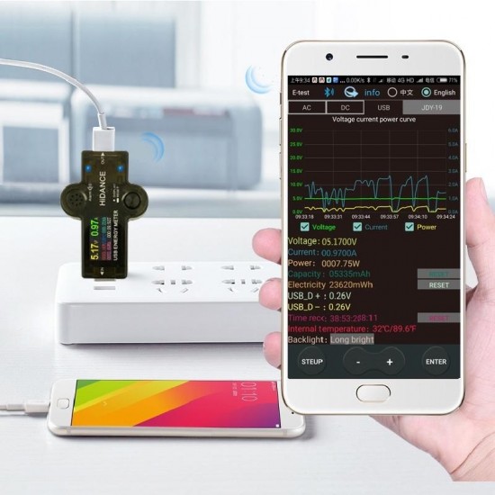 HD Color Sreen bluetooth USB 3.0 Tester Voltmeter Ammeter Voltage Current Meter Battery Charge Measure Cable Resistance HD Color Sreen bluetooth USB 3.0 Tester Voltmeter Ammeter Voltage Current Meter Battery Charge Measure Cable Resistance