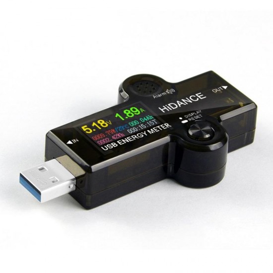 HD Color Sreen bluetooth USB 3.0 Tester Voltmeter Ammeter Voltage Current Meter Battery Charge Measure Cable Resistance
