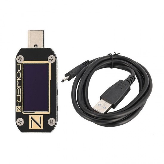 KM001C USB Tester Quick Charger Voltage Current Ripple Dual Type-C Meter Power Bank Detector KM001C USB Tester Quick Charger Voltage Current Ripple Dual Type-C Meter Power Bank Detector