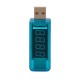 KW-202 Digital Display USB Portable Tension Tester Voltmeter Battery Tester for Power Bank Cell Mobile Phone - Blue