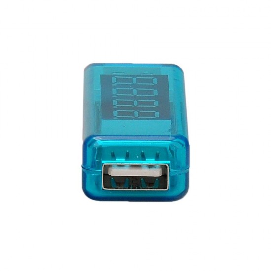 KW-202 Digital Display USB Portable Tension Tester Voltmeter Battery Tester for Power Bank Cell Mobile Phone - Blue