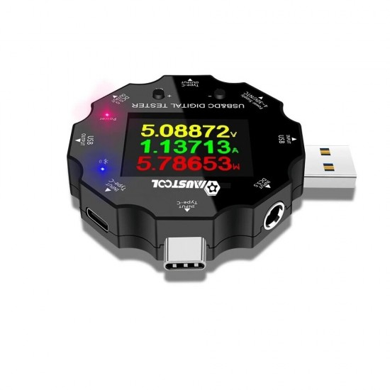 UD18 USB3.0/DC/Type-C 18 in 1 USB Tester bluetooth APP + NTC Temperature Probe UD18 USB3.0/DC/Type-C 18 in 1 USB Tester bluetooth APP + NTC Temperature Probe