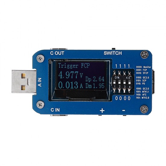 QC2.0 3.0 Type-C PD3.0 FCP AFC SCP MTK Fast Charge PD Protocol Controller Test Board USB Tester QC2.0 3.0 Type-C PD3.0 FCP AFC SCP MTK Fast Charge PD Protocol Controller Test Board USB Tester