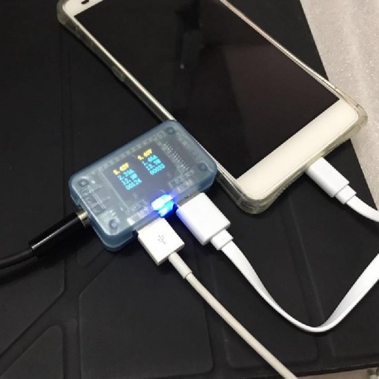 QC2.0 QC3.0 FCP MTK Double USB Charger Voltage Tester with OLED Display Screen QC2.0 QC3.0 FCP MTK Double USB Charger Voltage Tester with OLED Display Screen