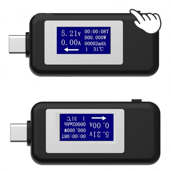 Type C USB Tester DC Digital Voltmeter USB C Voltage Current Meter Ammeter Detector Type C Power Bank Charger Indicator