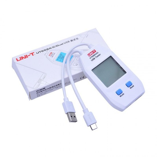 UT658 Series Type A Type C Electric USB Voltage Safety Tester Voltmeter Amperemeter Charger Capacity Meter Volt Current