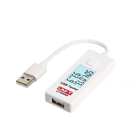 UT658B Digital USB Testers Testable Stable Input Voltage Range From 3V to 9.0V with LCD