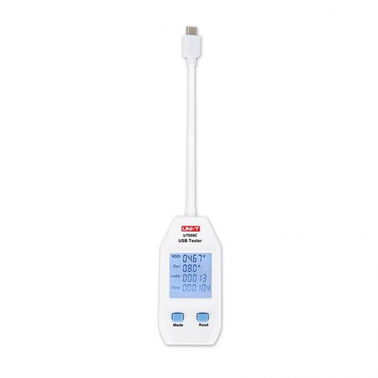 UT658C Type C Electric USB Voltage Safety Tester Voltmeter Amperemeter Charger Capacity Meter Volt Current