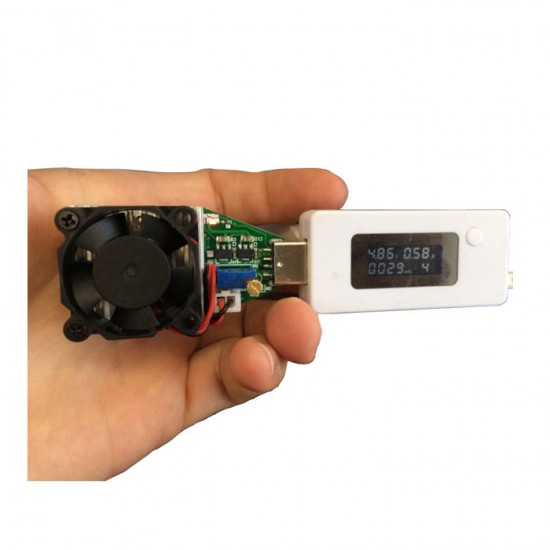 USB DC Electronic Load Resistor Battery Power Bank Capacity Testing Charger Adjustable Constant Current Voltage Aging Discharge