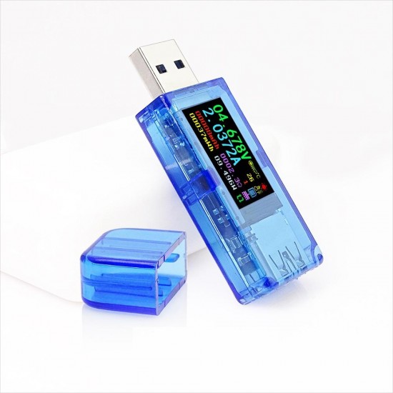 Upgraded AT35 USB3.0 IPS HD Full Color Display USB Tester 30.000V 4.0000A 5-Digits Resolution