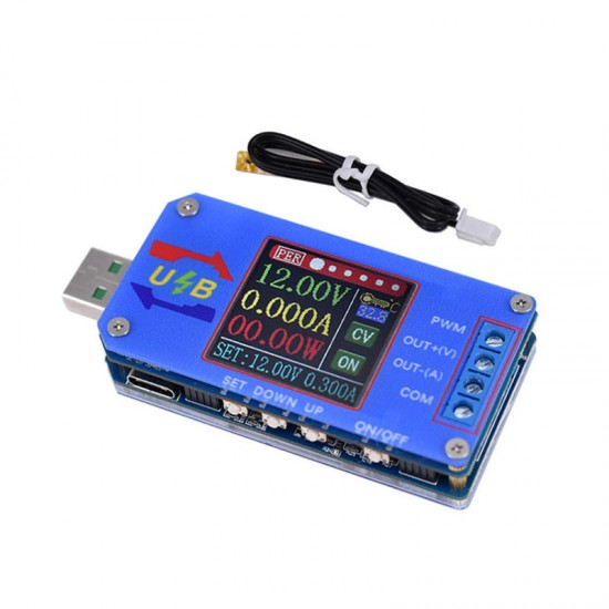 XY-UDT DC USB Tester DC Boost/Buck Converter CC CV Power Module 5V TO 0.6-30V 2A Adjustable Regulated