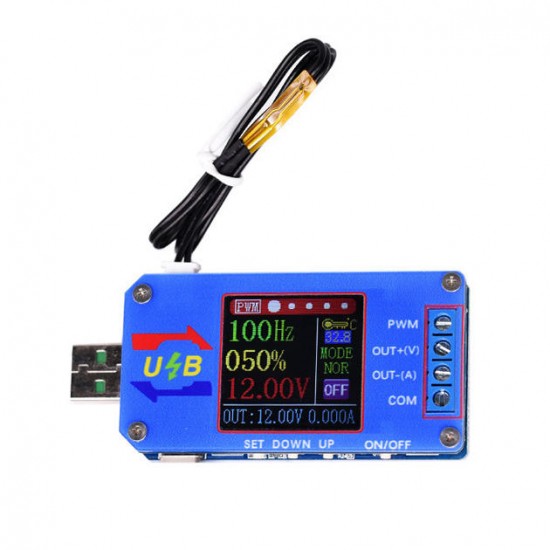 XY-UDT DC USB Tester DC Boost/Buck Converter CC CV Power Module 5V TO 0.6-30V 2A Adjustable Regulated