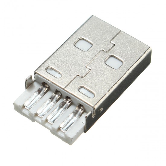 1Pcs USB 2.0 Type A Plug 4-pin Male Adapter Solder Connector & Black Cover Square 1Pcs USB 2.0 Type A Plug 4-pin Male Adapter Solder Connector & Black Cover Square