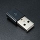 1Pcs USB 2.0 Type A Plug 4-pin Male Adapter Solder Connector & Black Cover Square