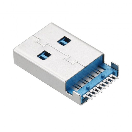 10pcs 180 Degree USB 3.0 Type A female Socket Connector SMT Charging Socket Plug Connector