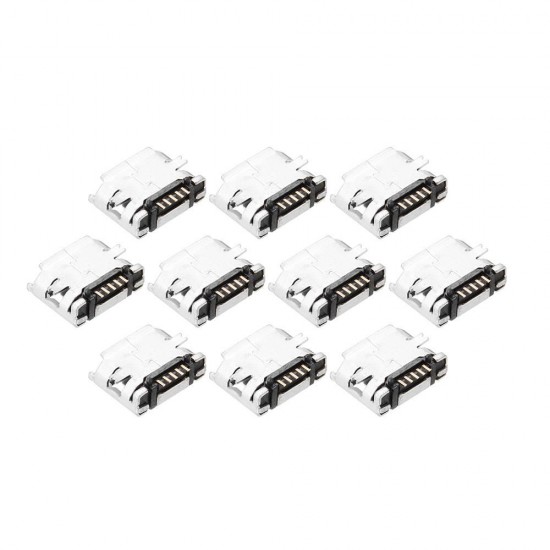 10pcs Micro 5pin USB Type B female Socket Connector Charging Socket 5.9 long pin Socket Interface