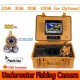 CR110-7A Under Water Fishing Camera System 7 inch Monitor 12pcs White LED Double Rod Camera with DVR
