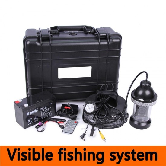 CR110-7B Waterproof Under Water Video Camera System with Light Fishing Monitoring 700TVL Built in DVR